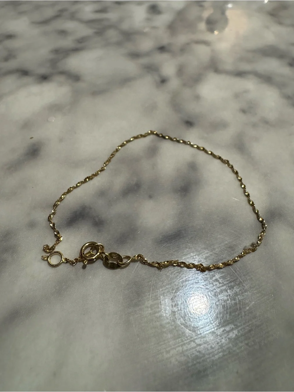Bony Levy- 14k Solid Gold Baby Twist Chain Bracelet - Need to be fixed !